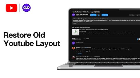 How To Restore Old Youtube Layout Change Youtube Layout Back To