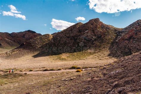 Panorama of a Beautiful Landscape with Mountain Ranges in Kazakhstan Stock Photo - Image of ...