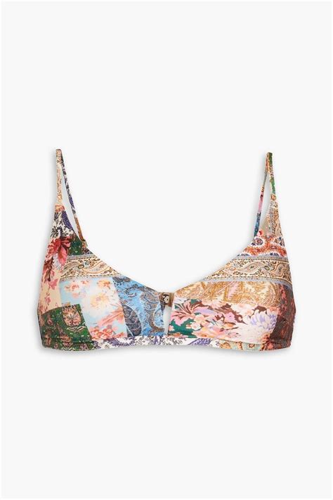 ZIMMERMANN Paisley Print Bikini Top THE OUTNET