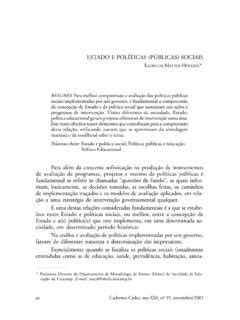 ESTADO E POLÍTICAS PÚBLICAS SOCIAIS scielo br estado e pol 205