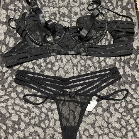 Trasparente Sexy Set Lingerie Con Strisce Taglia M Nuovo Neu Und Originalverpackt In Gordevio