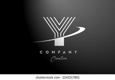 Black White Y Alphabet Letter Logo Stock Vector (Royalty Free ...