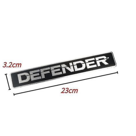 3d Alloy Car Sticker Defender Logo Emblème Lettres Front Hood Badge