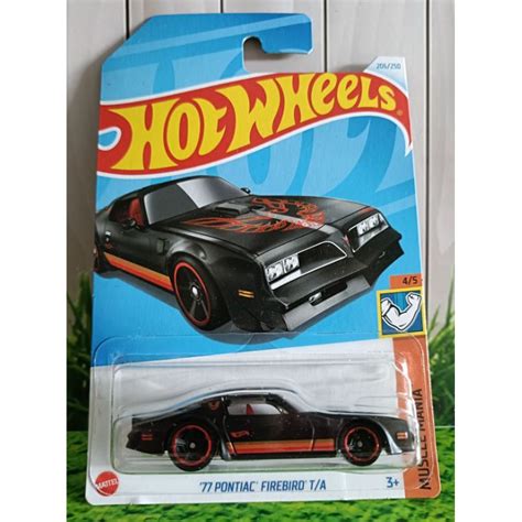 Hot Wheels Pontiac Firebird T A Black Shopee Malaysia