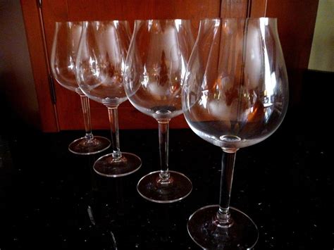 Set Of 4 Riedel Sommeliers Burgundy Grand Cru Crystal Wine Glasses 9 75 Barolo Riedel Wine