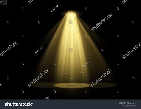 Vector Spotlight Yellow Color Light Effect Stock Vector (Royalty Free ...