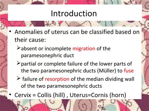 Mellss Anomalies Of Uterus Ppt