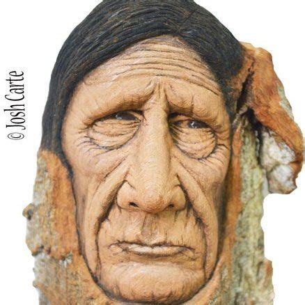 Cottonwood Bark Indian Carving Face Carving Wood Carving Art Wood