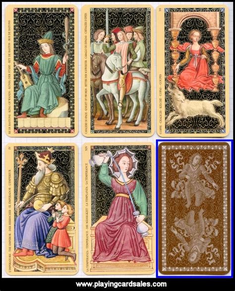 R Somerville Playing Cards Playingcardsales Golden Tarot Of