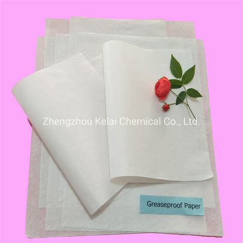 Greaseproof Paper For Food And Hamburgers Packing Greaseproof Paper