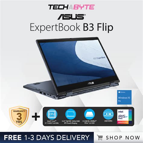 Asus Expertbook B3 Flip 14 Fhd I7 1165g7 8gb Ddr4 512gb Ssd