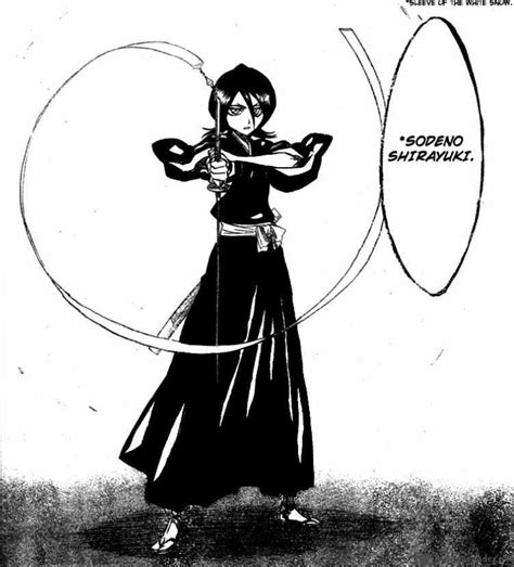 Shikai: Sode no Shirayuki | Bleach rukia, Bleach manga, Bleach anime art