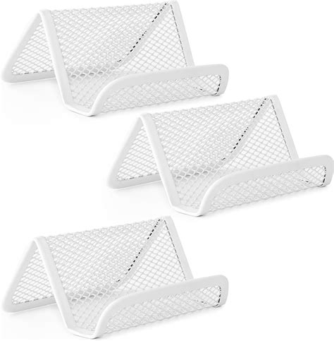 Metal Mesh Business Card Holders Pack White Mr Pen Store