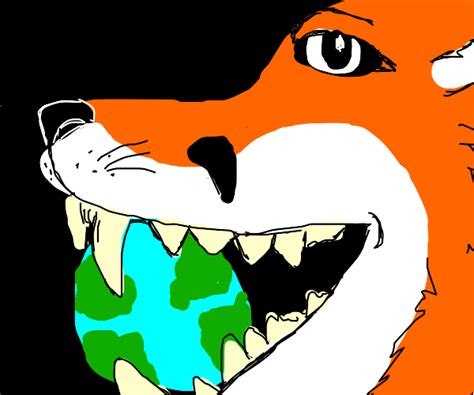 Fox Swallows Planet Earth Whole Drawception