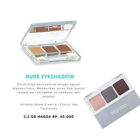 Jual Wardah Nude Eyeshadow Shopee Indonesia