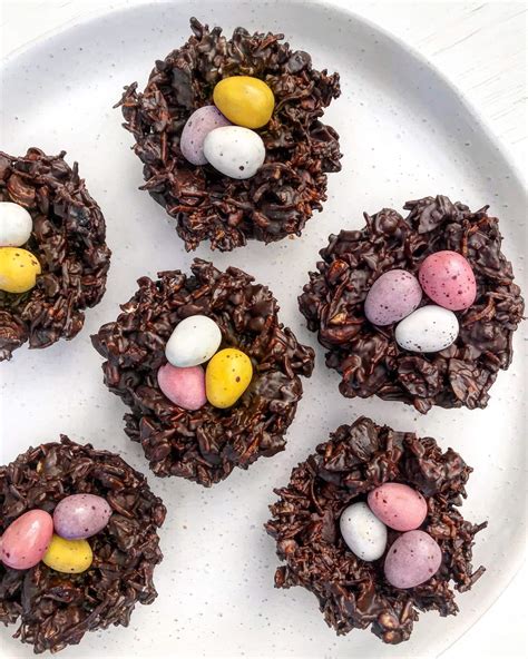 Easy Minute Chocolate Birds Nest Cookies Nourish Tempt