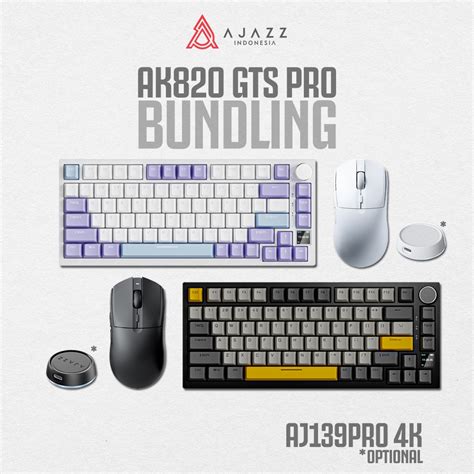 Jual Bundling Ajazz Ak Gts Pro Mechanical Keyboard Shopee