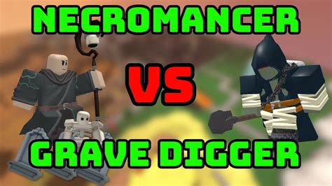 3 Necromancer Vs Grave Digger ROBLOX Tower Defense Simulator TDS YouTube