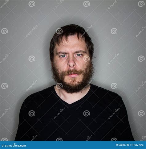 Unkempt Man Stock Photo Image Of Anger Material Unamused 50235746