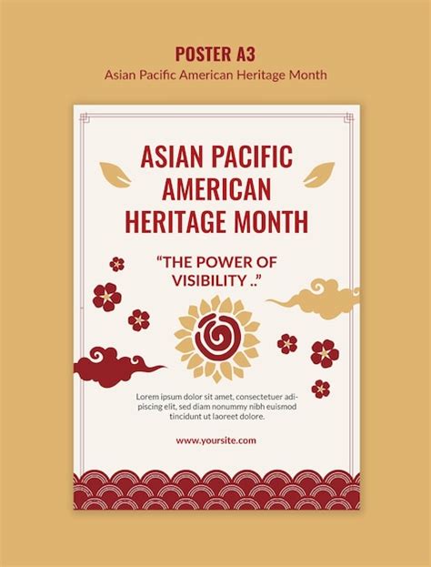 Premium PSD | Asian pacific american heritage month poster