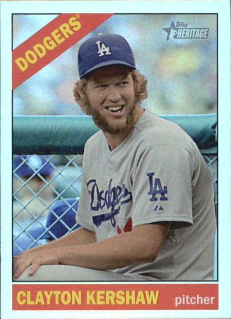 Topps Heritage Chrome Retail Foil Thc Clayton Kershaw Ebay