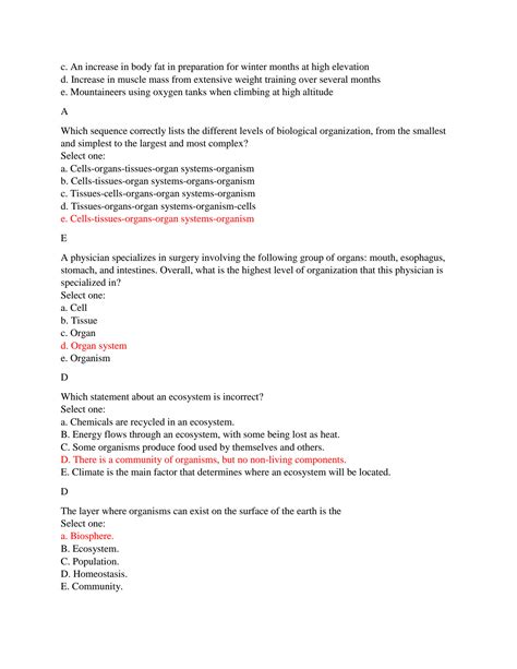 Solution Bio Straighterline Final Exam Studypool