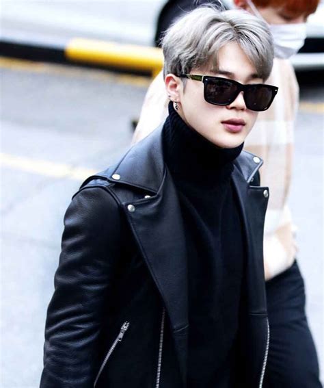 Jimin BTS Black Biker Leather Jacket - USA Leather Factory