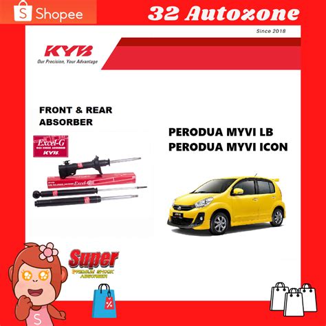 Perodua Myvi Lagi Best Icon Front And Rear Shock Absorber Gas Kayaba