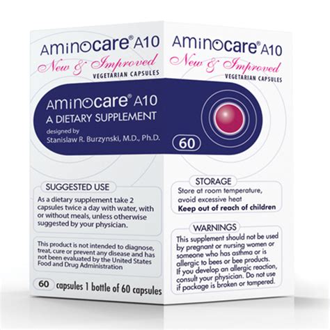 Aminocare A10 60 Capsules Supplement Kjbamino