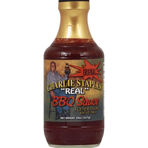 Charlie Staples Bbq Sauce Real Original Oz Delivery Or Pickup