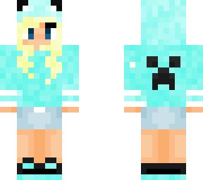 cute blue cat girl (yeah idk) | Minecraft Skin