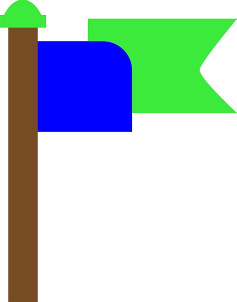 Flat style flag in brown, blue and green color. 25041302 Vector Art at Vecteezy