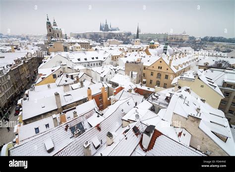 amazing view  prague castle  lesser town rooftops  prague