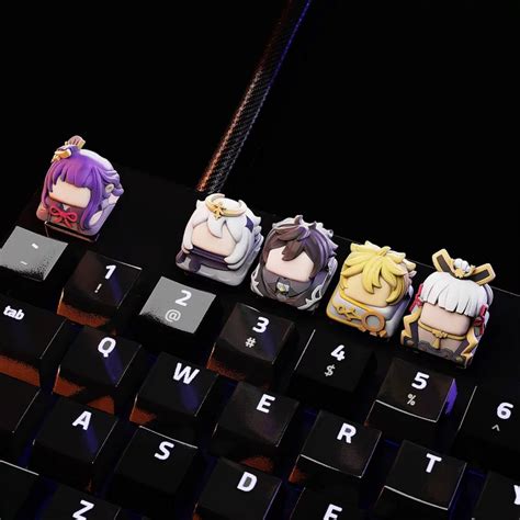 Genshin Impact Keycaps 3d Print Model Download Free