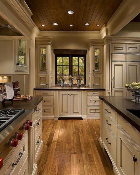 Cream Kitchen With Wooden Floor Kitchen Info