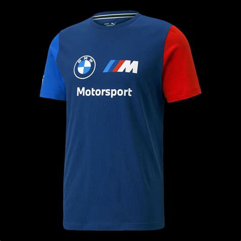 Bmw T Shirt Puma M Motorsport Essential Blue 538148 04 Men