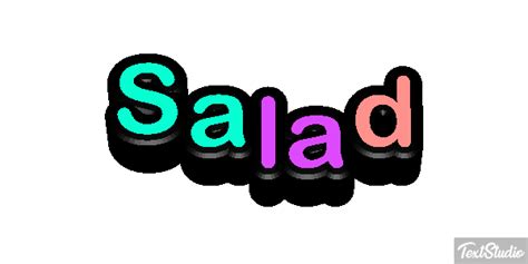 Salad Word Animated GIF Logo Designs