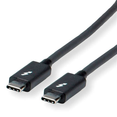 ROLINE Thunderbolt 3 Kabel Typ C ST ST Schwarz 1 M SECOMP GmbH