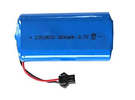 3 7V 3600mAh ICR18650 Rechargeable Battery Pack With SM 2P Plug