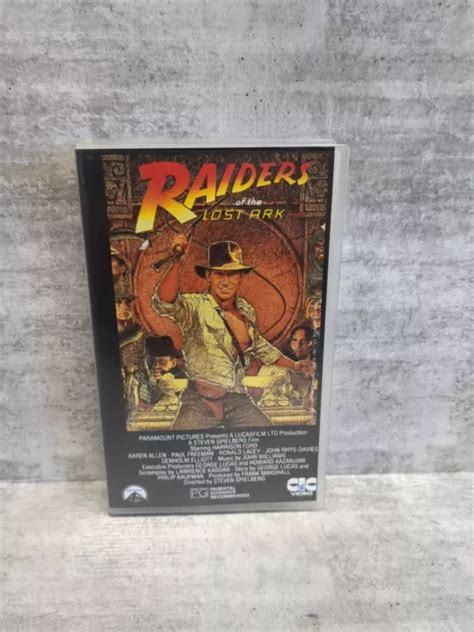 INDIANA JONES RAIDERS Of The Lost Ark VHS Movie Video Cassette Tape EUR