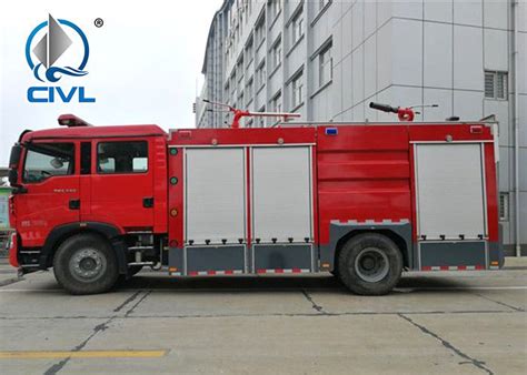 Sinotruk Howo 4x2 6m3 Fire Fighting Truck With Foam Water Tank