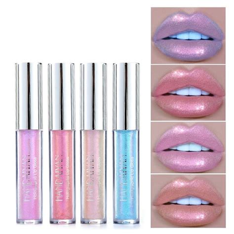 Waterproof Holographic Lip Gloss In 2020 Holographic Lips Lip Tattoo Lipstick Liquid