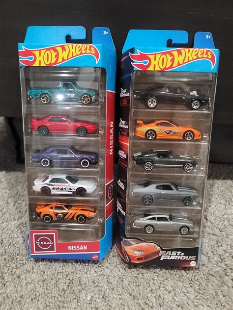 2023 Hot Wheels Nissan 5 Pack And Fast And Furious 5 Pack 74299018060 Ebay