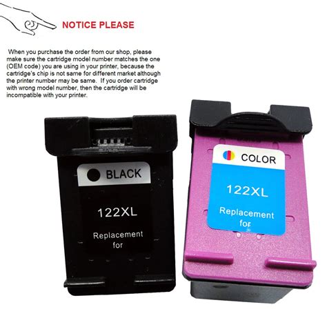 YOTAT 1set Remanufactured ink cartridge for HP122 HP122XL for hp ...