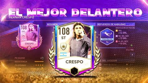 EL MEJOR DELANTERO GRATIS DEL JUEGO REVIEW CRESPO ICONO CHAMPIONS