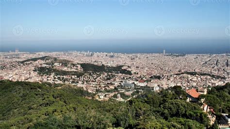 An aerial view of Barcelona 14791902 Stock Photo at Vecteezy