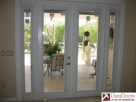 French Doors with ODL Enclosed Blinds | DuraDoors