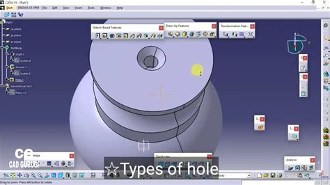 CATIA V5 Tutorial For Absolutely Beginners Part 2 Part Design Workbench