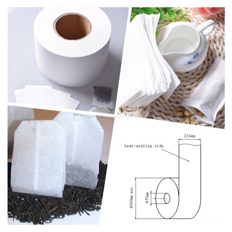 Eco Friendly Plastic Free Heat Seal Filter Paper For Tea Bags Filter