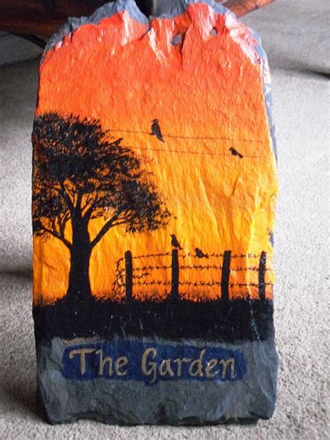 Transform Your Garden with Acrylic Slate Painting